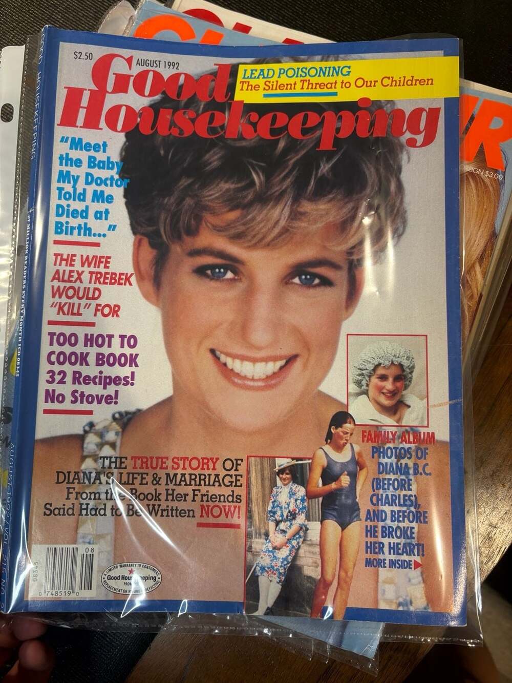 Good Housekeeping Magazine August 1992 Princess Diana Cover